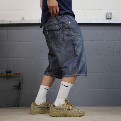 Levi’s Silvertab denim shorts blue loose denim jorts skate style summer