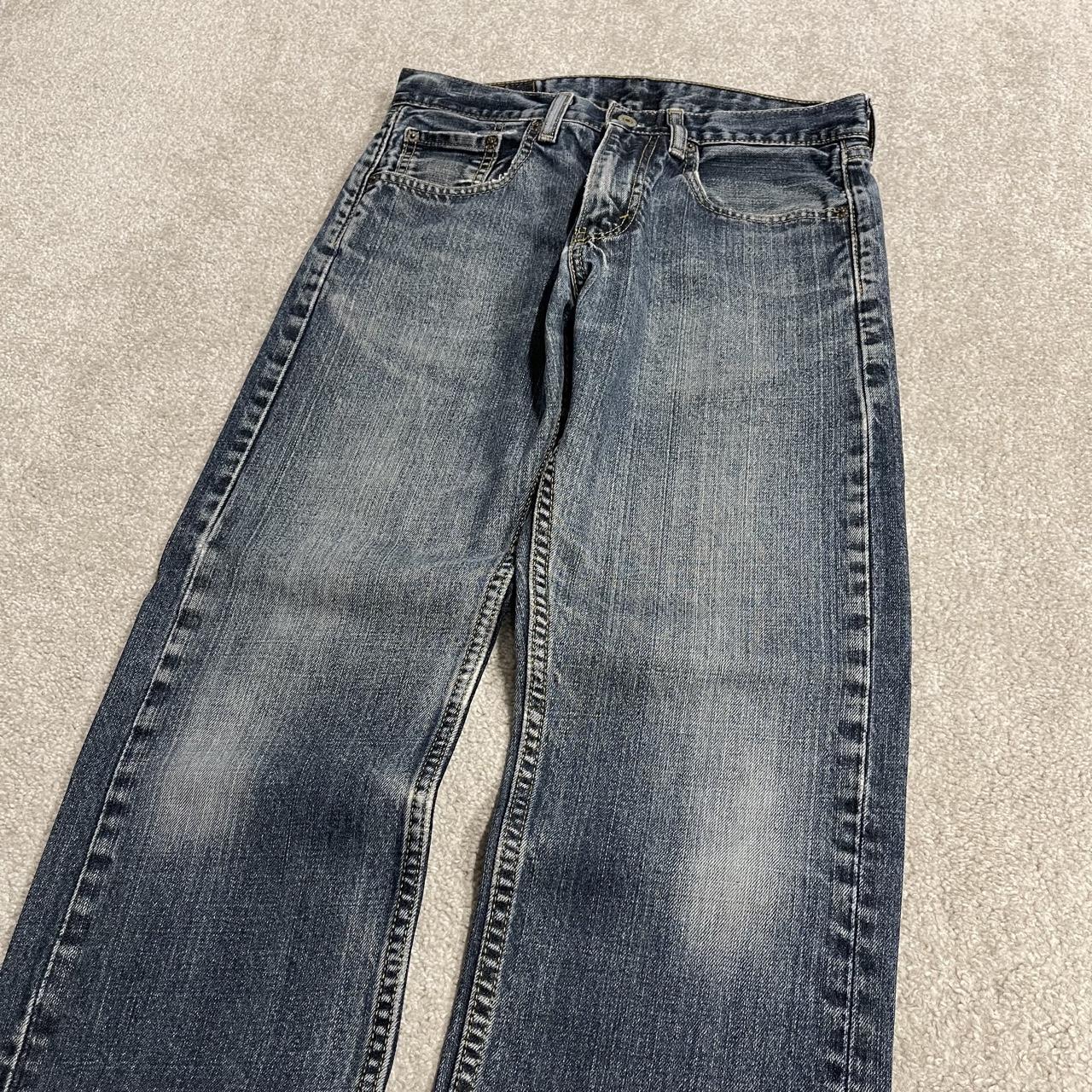 Levi's 505 straight fit jeans y2k blue Regular straight leg denim pants red tab logo