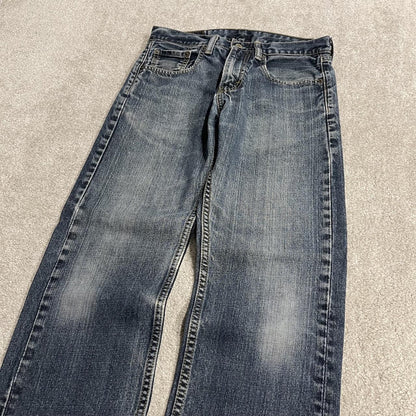 Levi's 505 straight fit jeans y2k blue Regular straight leg denim pants red tab logo