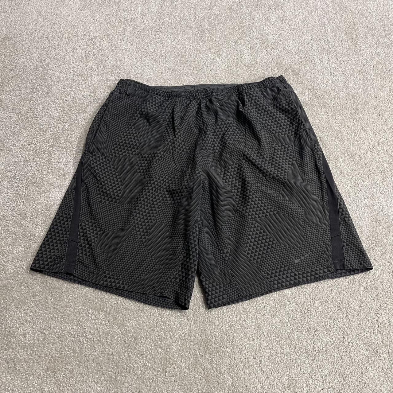 Nike sports shorts y2k loose grey Patterned Dri-Fit loose floaty summer gym shorts