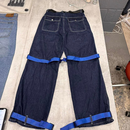 Blue SHEIN baggy cargo jeans W30L32