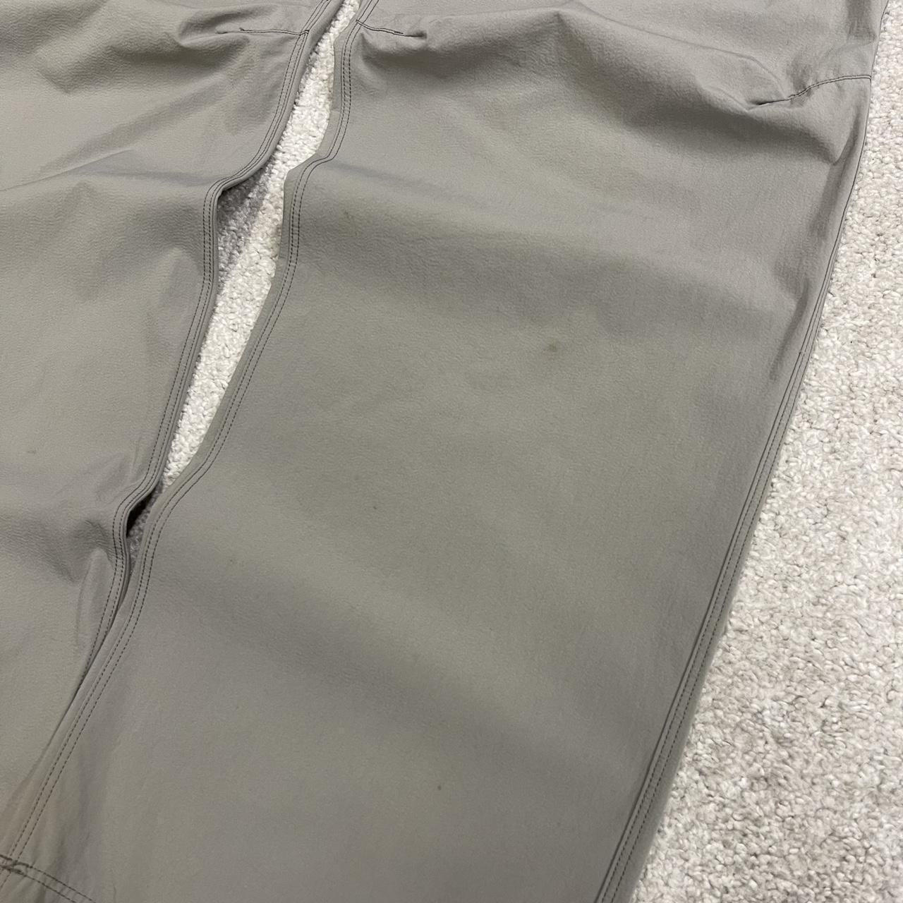 Y2K Arc'teryx technical hiking pants grey lightweight walking trousers embroidered fossil skeleton