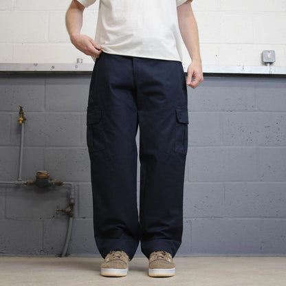 Baggy Dickies cargo pants W36L30 navy twill style chino cargo trousers skater style