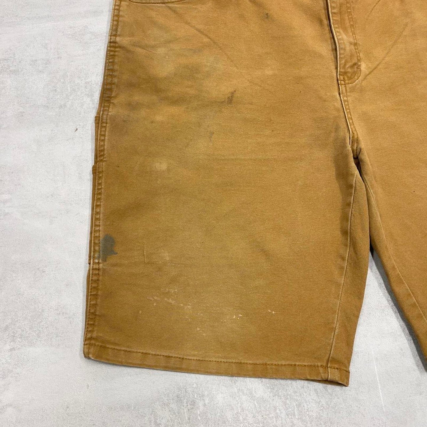 Dickies carpenter shorts loose canvas tan brown skater style jorts