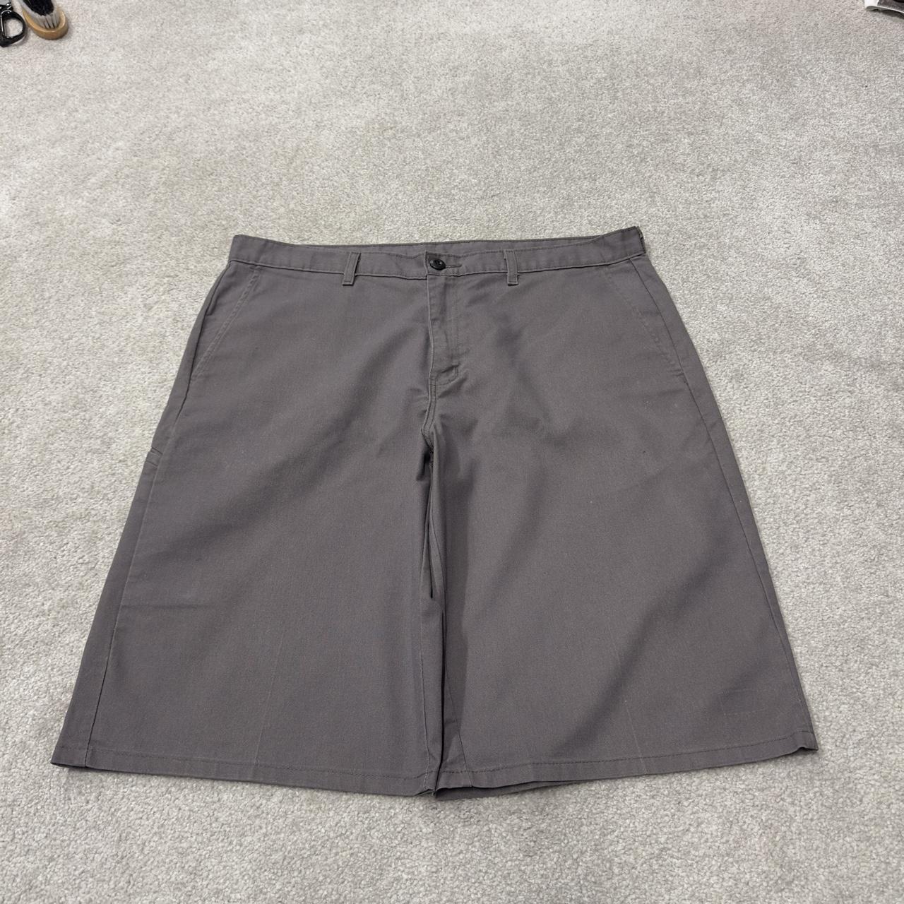 Dickies long baggy shorts y2k chino carpenter grey Loose skater surf style shorts