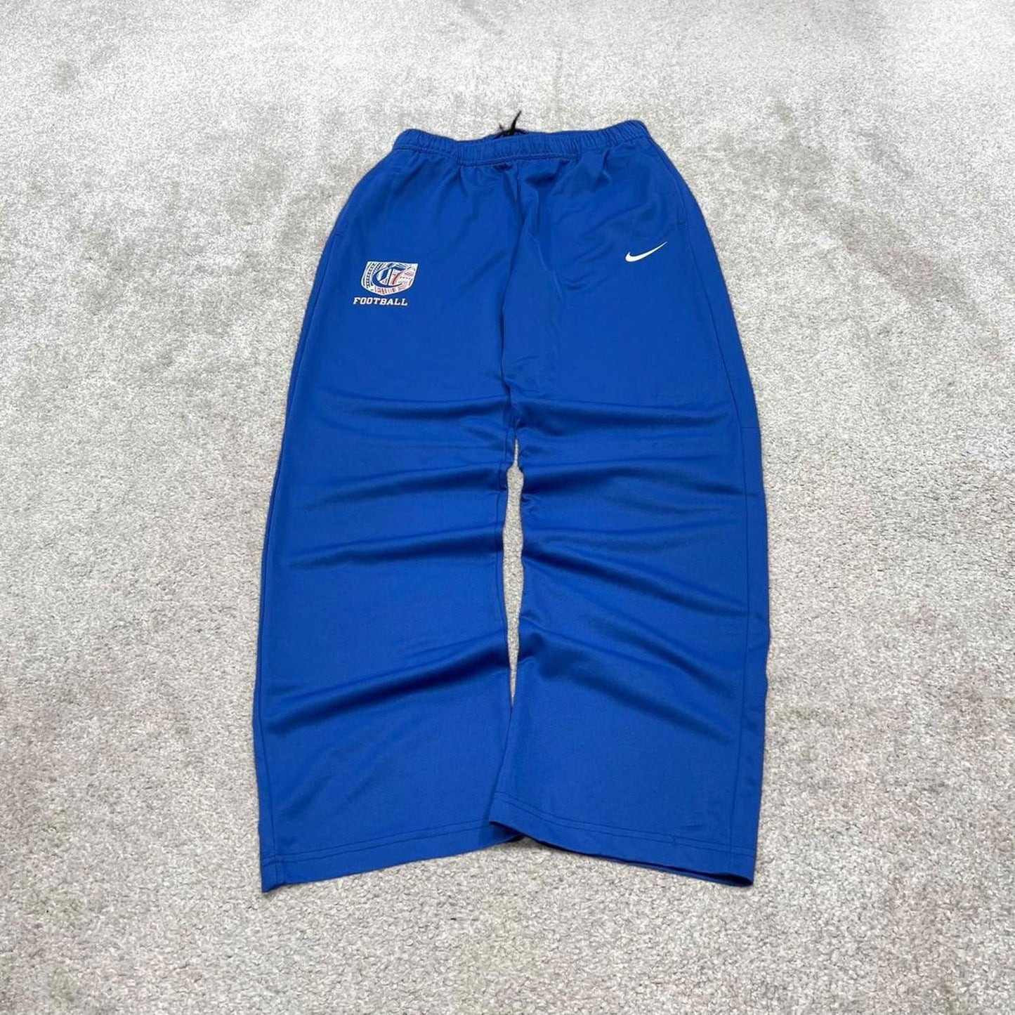 Vintage y2k Nike tracksuit bottoms blue Floaty swoosh logo running track pants