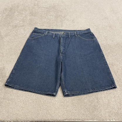 Wrangler baggy denim shorts blue Loose wide leg skater style jorts