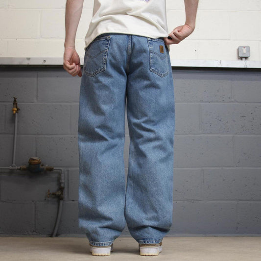 Vintage blue Carhartt jeans W36L32 loose 90s style denim skater pants