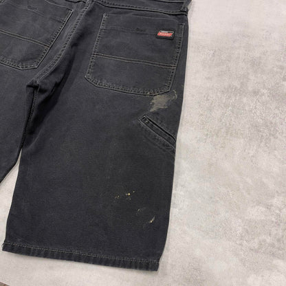 Mens black Dickies carpenter jorts W32