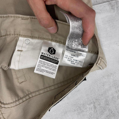 Beige Levis jeans W34 L32 beige 514 pants white tab logo