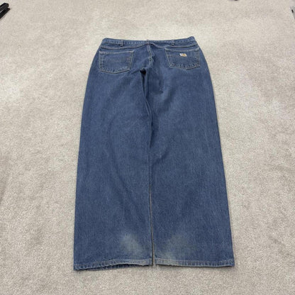 Carhartt baggy jeans y2k denim blue Loose fire resistant workwear skate pants