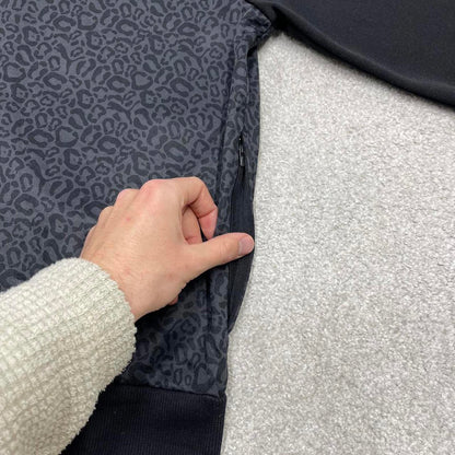 Y2k 00s Puma track jacket L men's grey black sports full zip track suit top sporty