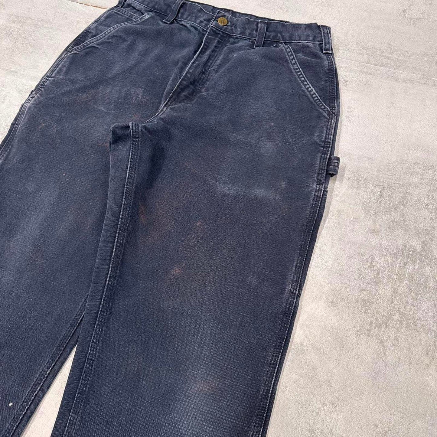 Carhartt carpenter jeans W31 L29 loose navy canvas 90s style skater cargos