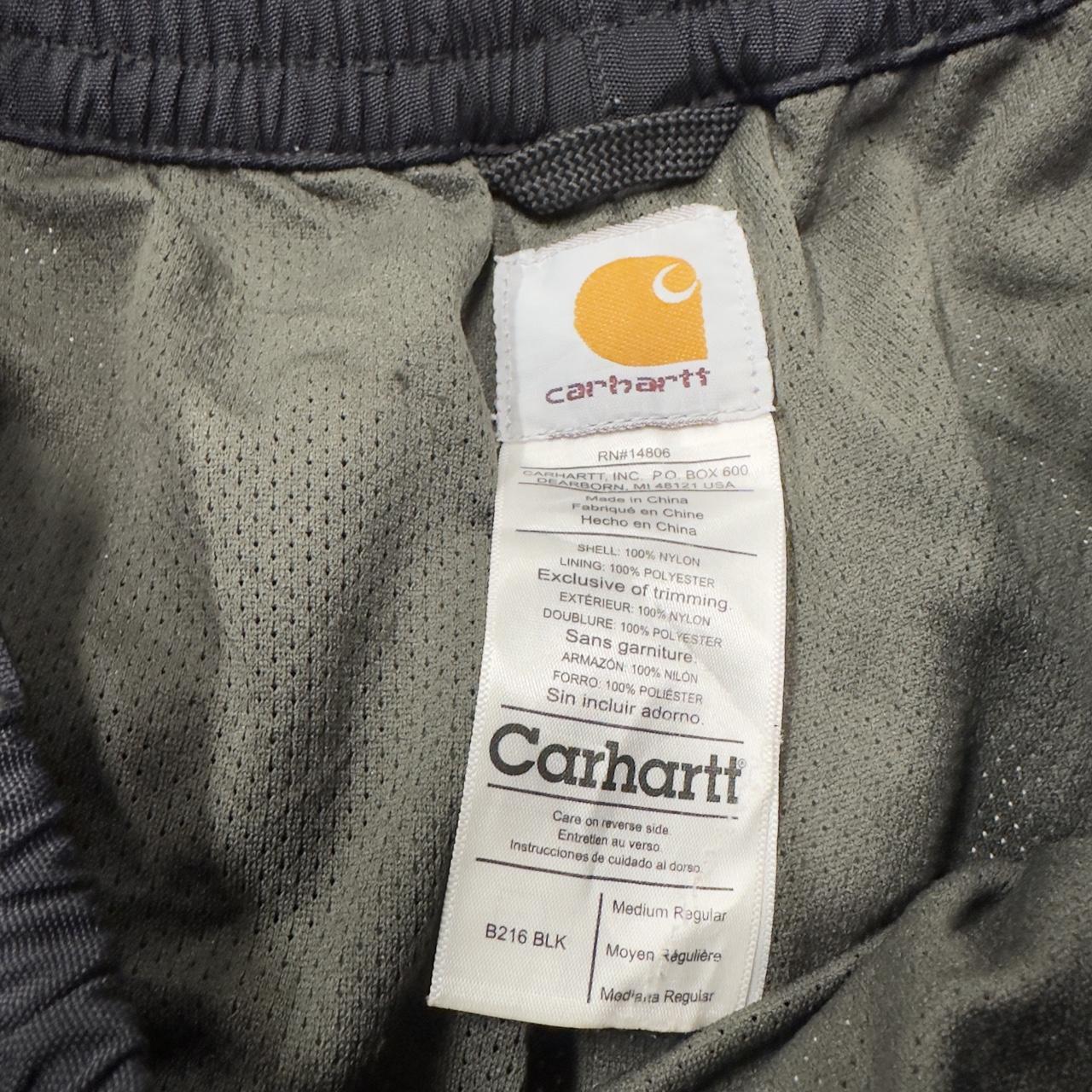 Carhartt baggy waterproof trousers wide leg black rain pants hiking snow pants outdoors technical