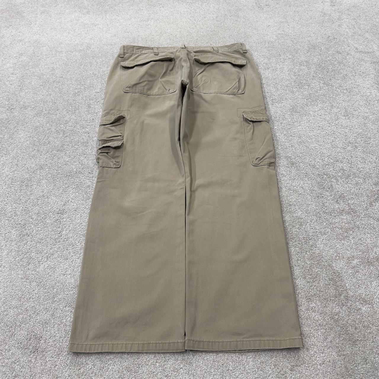 Wrangler cargo pants relaxed y2k khaki Loose straight leg skater work pants