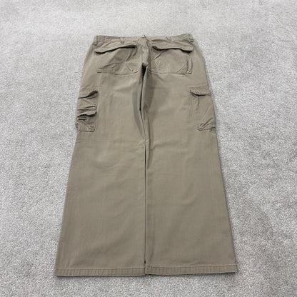 Wrangler cargo pants relaxed y2k khaki Loose straight leg skater work pants