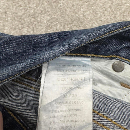 Vintage Carhartt jeans blue denim W34L29 90s skater style straight leg 5 pocket jeans workwear