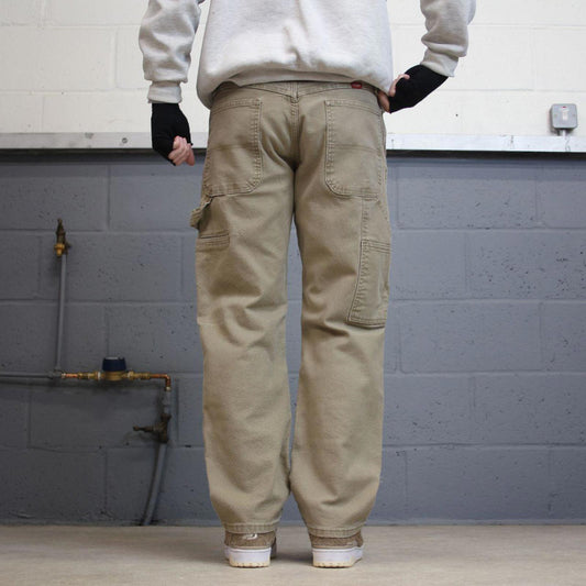 Wrangler carpenter jeans skater workwear W32L30 loose khaki denim cargo casual pants
