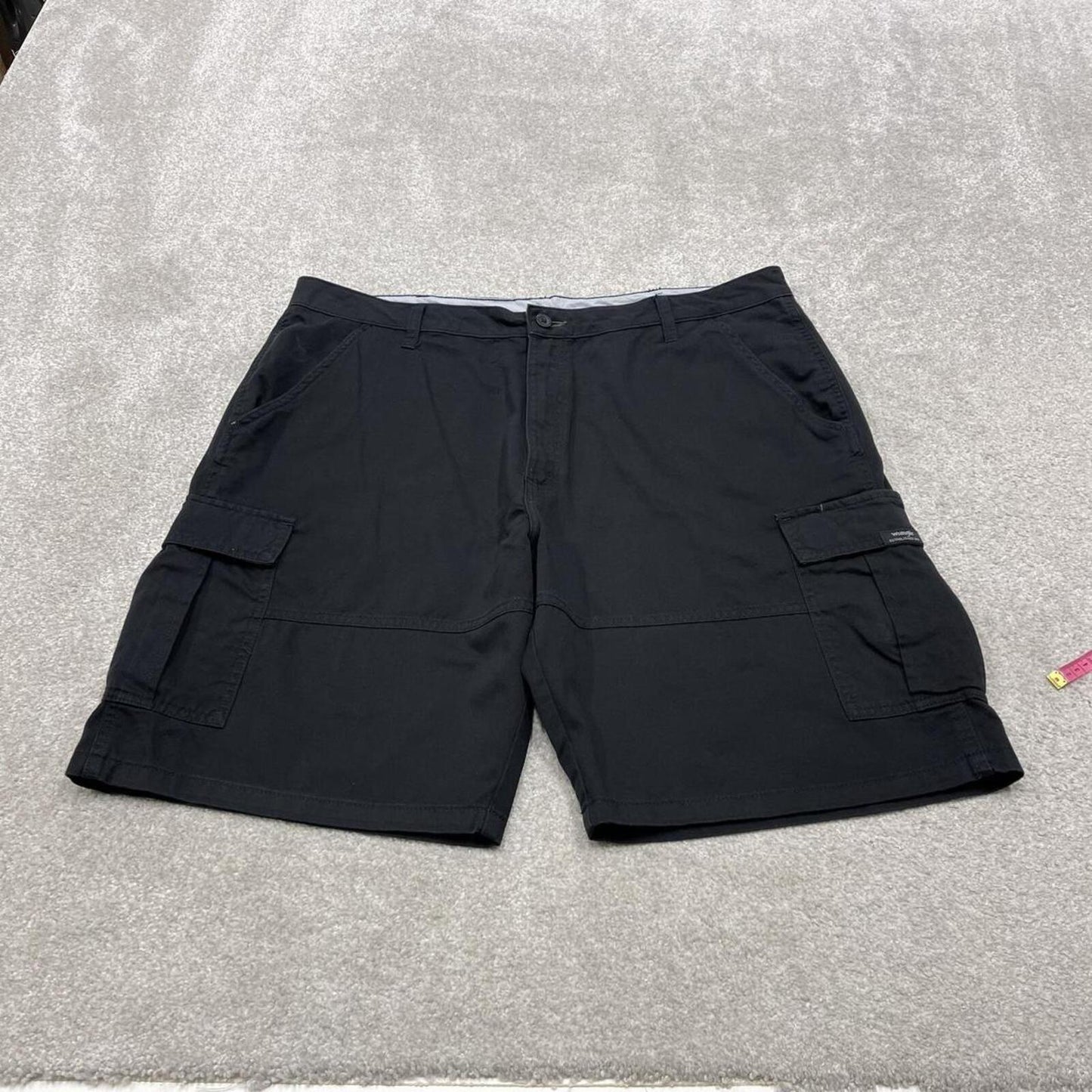 Wrangler baggy cargo shorts wide leg black Cotton chino skater style shorts loose leg