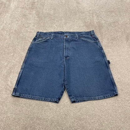 Y2k baggy Dickies shorts skater style blue Loose leg denim summer festival shorts