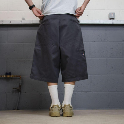 Dickies baggy chino shorts carpenter grey Surf style skater shorts long wide leg festival