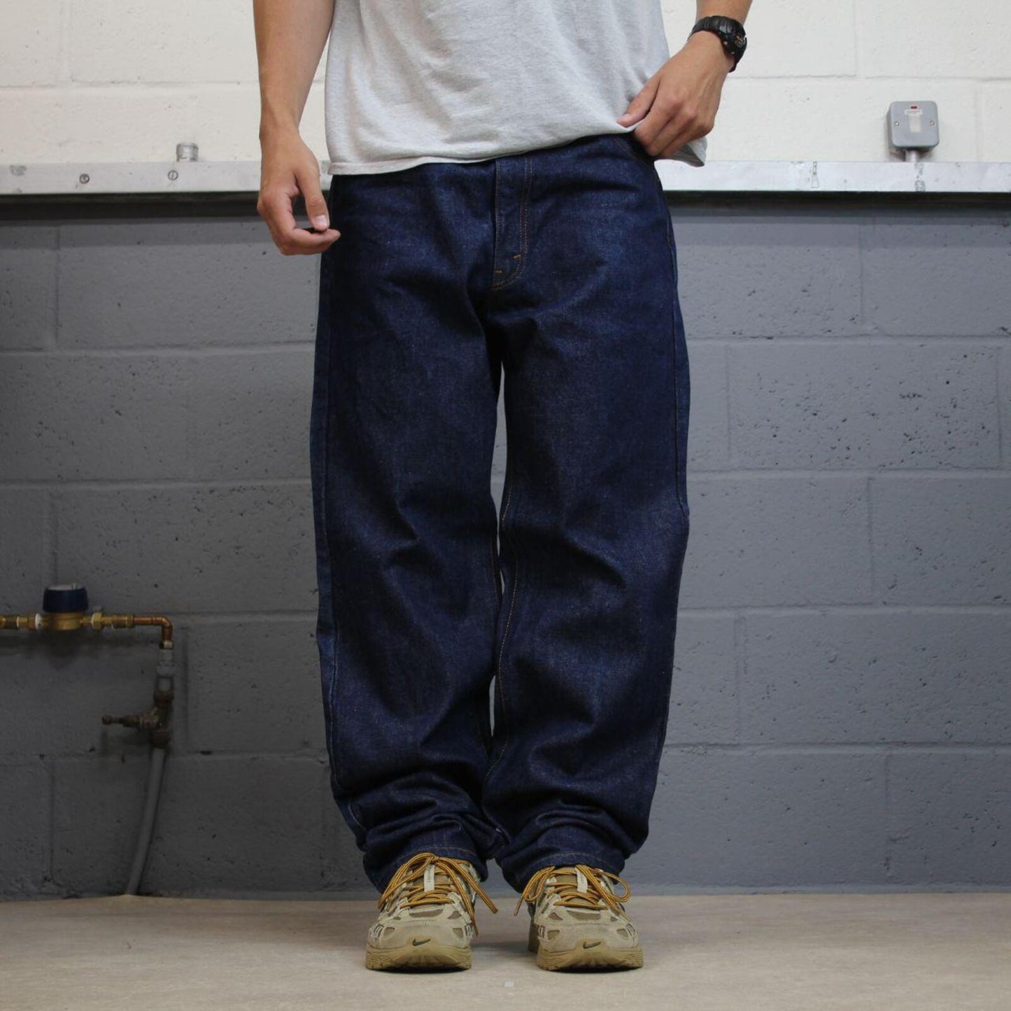 Vintage Levi’s 505 straight fit jeans blue Y2k 100% cotton denim pants red tab logo