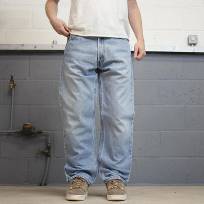 Blue Levis 505 jeans W36L30 regular fit denim straight leg skate style pants