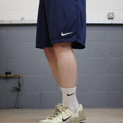 Nike sports shorts y2k loose navy Casual style comfy loose floaty summer gym shorts