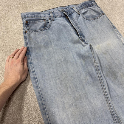 Levi’s 550 jeans y2k W34L30 blue loose straight leg skate style pants red tab logo