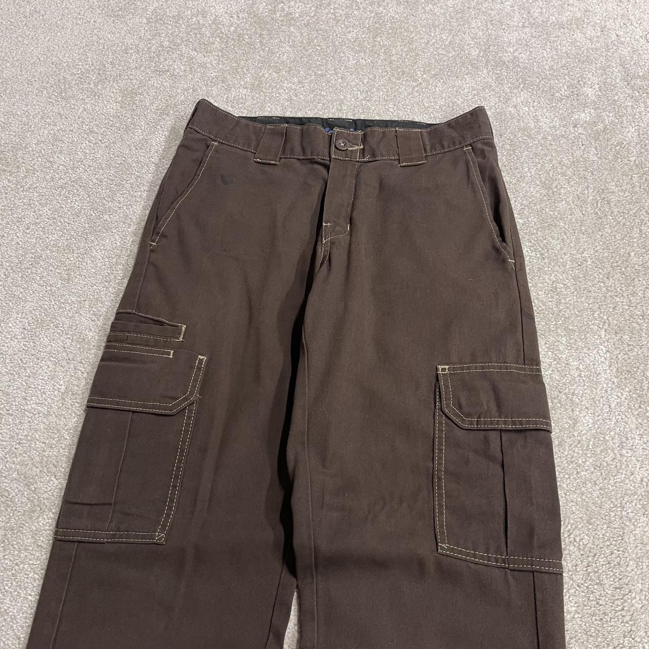 Dickies cargo pants relaxed y2k brown Comfy chino style skate work trousers