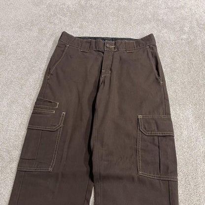 Dickies cargo pants relaxed y2k brown Comfy chino style skate work trousers