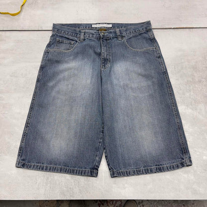 Baggy Dodeca skate jorts W36 wide leg denim 90s style skater shorts