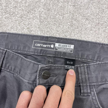 Carhartt carpenter jeans relaxed fit grey Loose canvas skate style workwear cargo pants