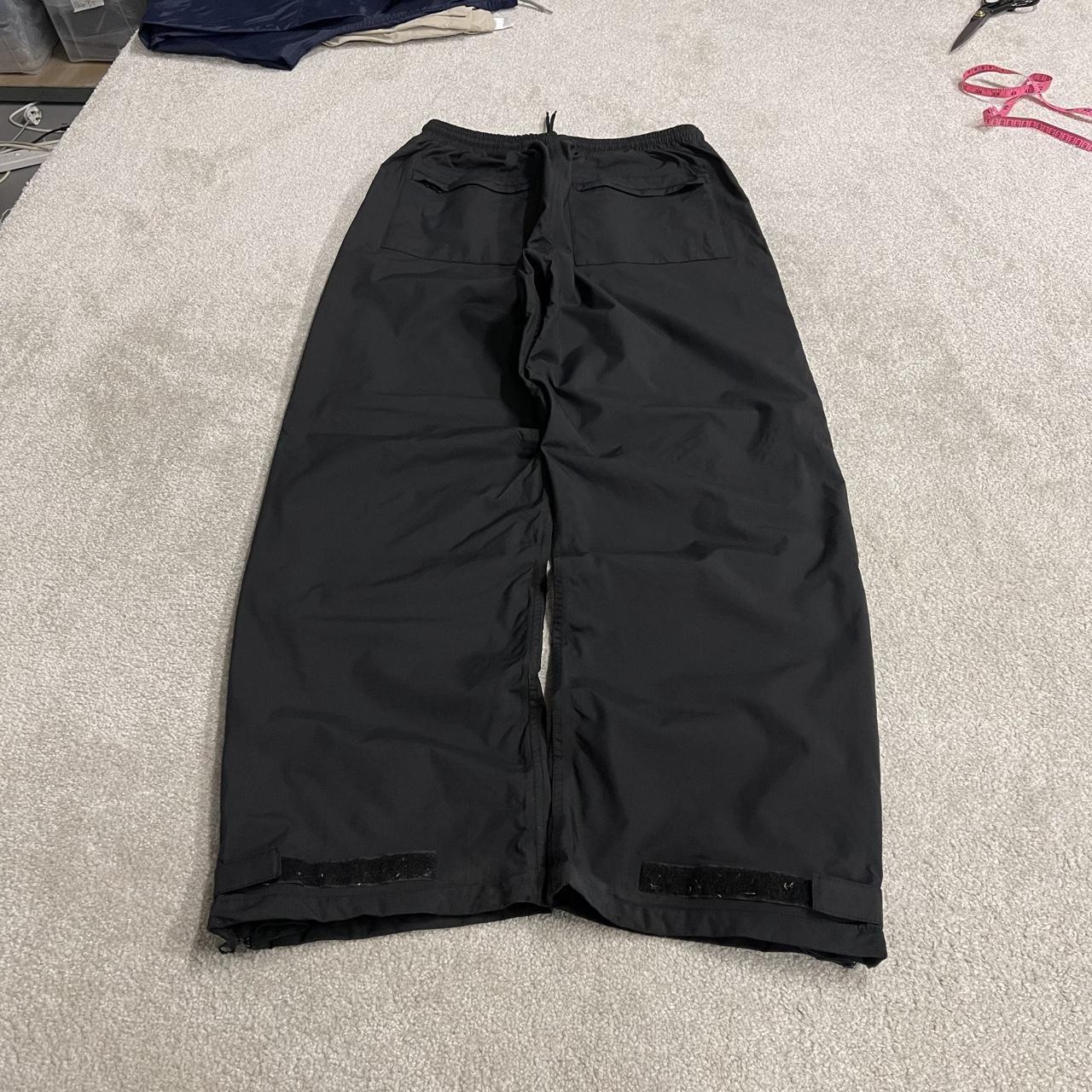 Dickies baggy waterproof tracksuit bottoms black Wide leg lined waterproof technical trousers