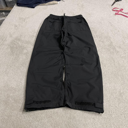 Dickies baggy waterproof tracksuit bottoms black Wide leg lined waterproof technical trousers