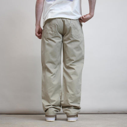 Beige Levis jeans W34 L32 beige 514 pants white tab logo
