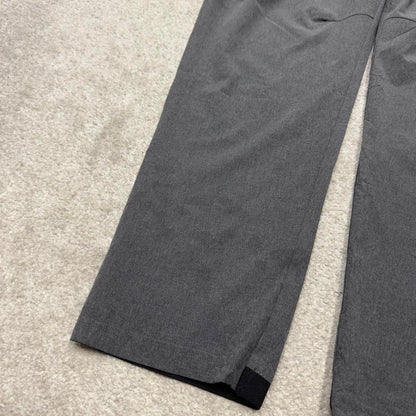 Grey loose Adidas trackies XL y2k style sportswear track pants print logo