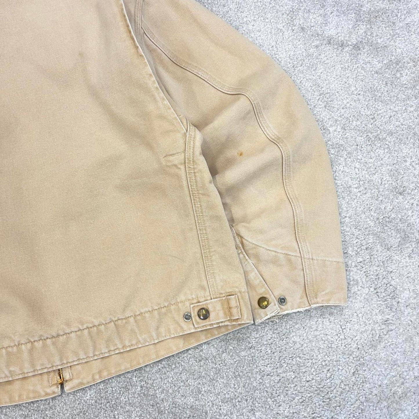 Vintage cream Carhartt Detroit jacket Medium technical boxy cropped fit 90s skater style