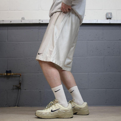 Nike Basketball sports shorts y2k white silver Casual style comfy loose floaty summer gym shorts