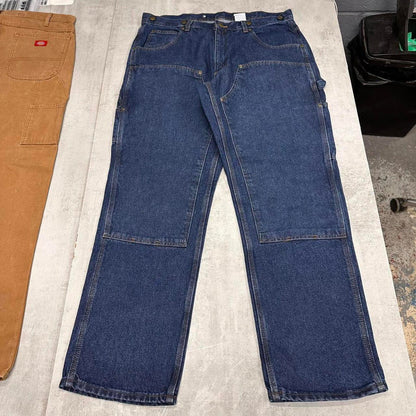 Blue Key double knee carpenter jeans W38L32 baggy denim skater pants
