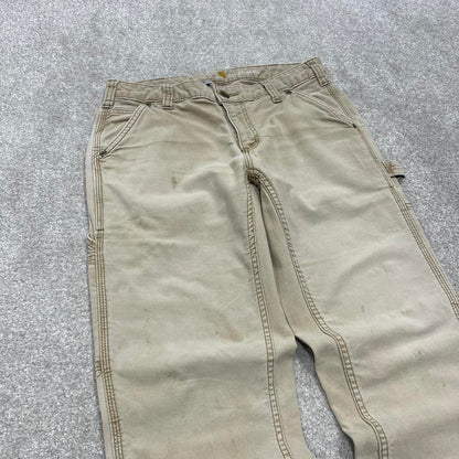 00s Carhartt carpenter jeans women's size 4 short y2k 90s style workwear cargos