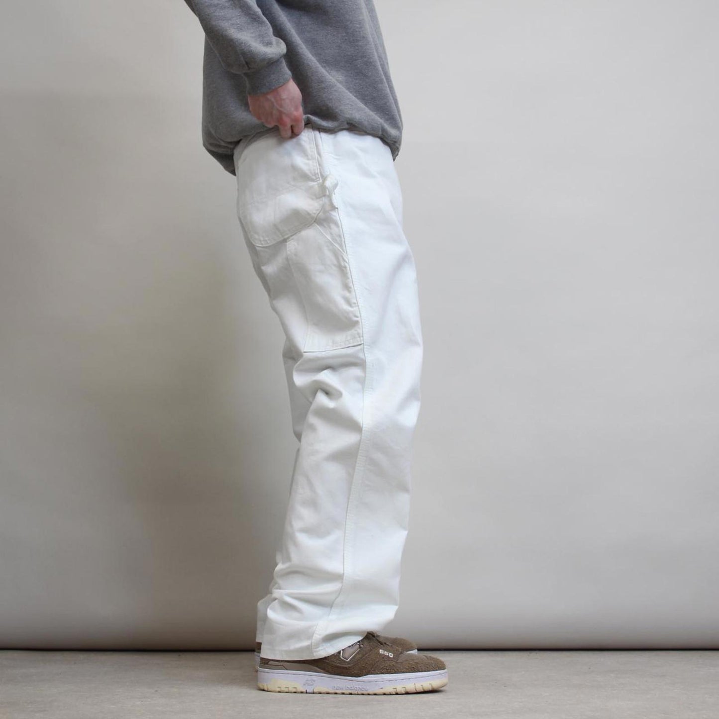 White Dickies carpenter pants W36L32 loose painter work cargos