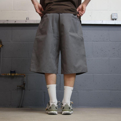 Dickies extra baggy shorts carpenter grey Twill chino skater style shorts wide long leg