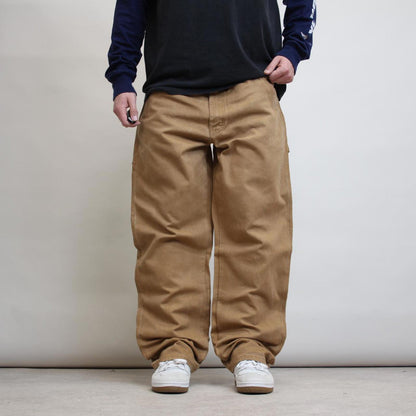 Tan Dickies carpenter jeans W40L32 loose canvas 90s style skater cargos