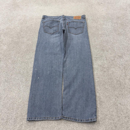 Levi’s 505 jeans Y2K blue denim Levi’s straight leg 2000s style pants red tab logo