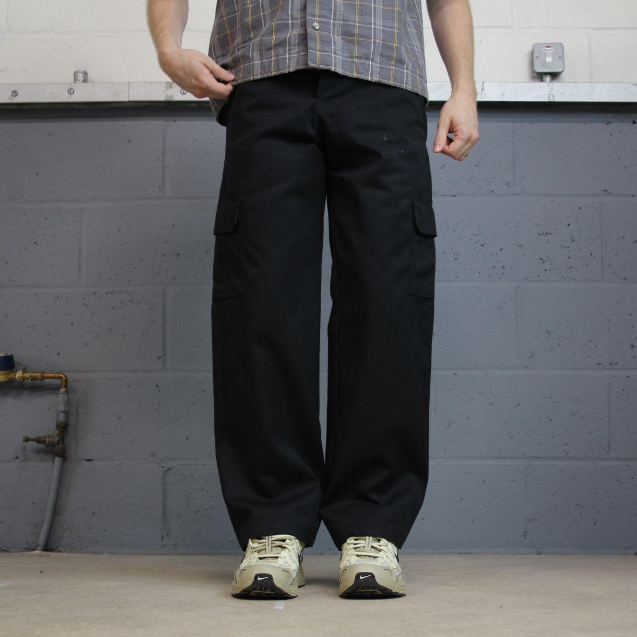 Dickies cargo pants y2k black relaxed Loose straight leg chino style utility skater workwear pants