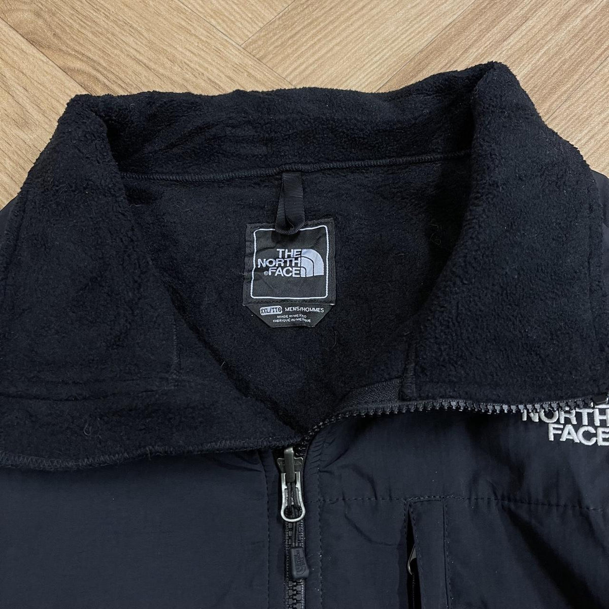 Y2K North Face Denali fleece Mens TNF full zip double black paneled autumn technical Polartec fleece