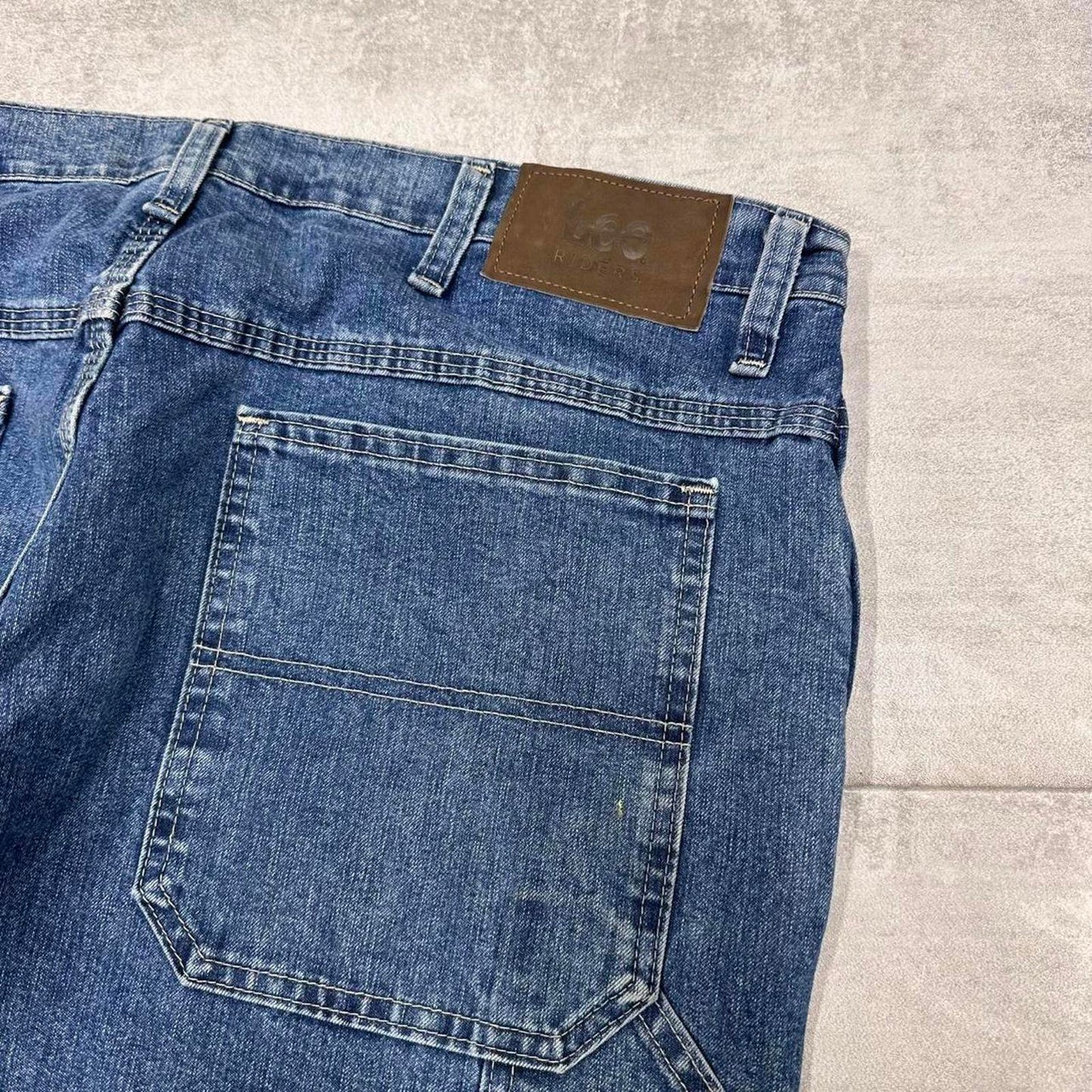 Baggy Lee carpenter jeans W38L30 blue denim skater style carpenters