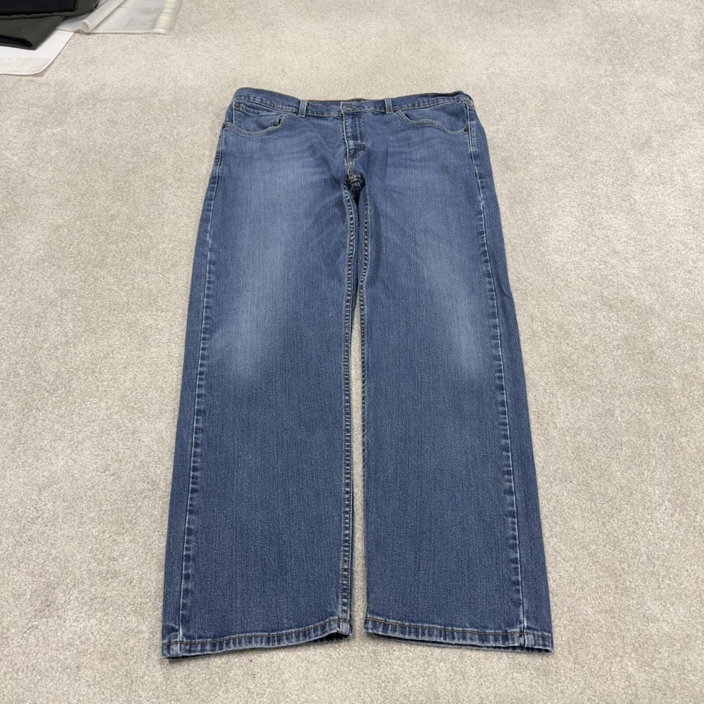 Vintage Y2K Levi’s 505 jeans blue straight leg 00s style denim pants red tab logo