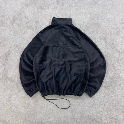 Grey Columbia technical zip up fleece Large y2k style autumn adjustable waist